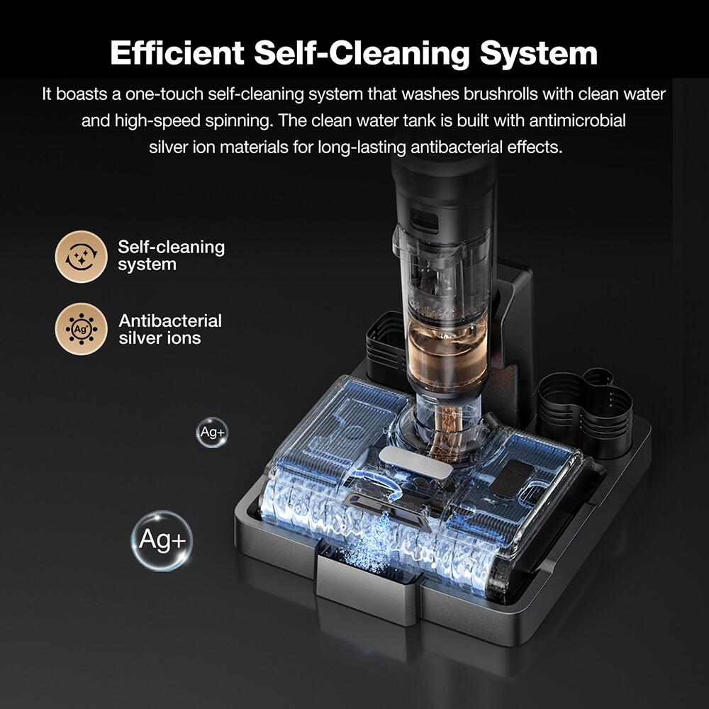 JIMMY PW11 Pro Max 5-in-1 Akku-Staubsauger & Waschsauger, 460W Starke Leistung, Doppelte Reinigung mit Doppelbürstenwalzen, Heißluft-Schnelltrocknung, LED-Bildschirm