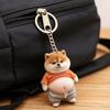 Yousheng Acrylic 2D Flat Cat Keychain Q-Version Animal Keyring Compact Size Portable Decoration Keys Backpacks Accessory