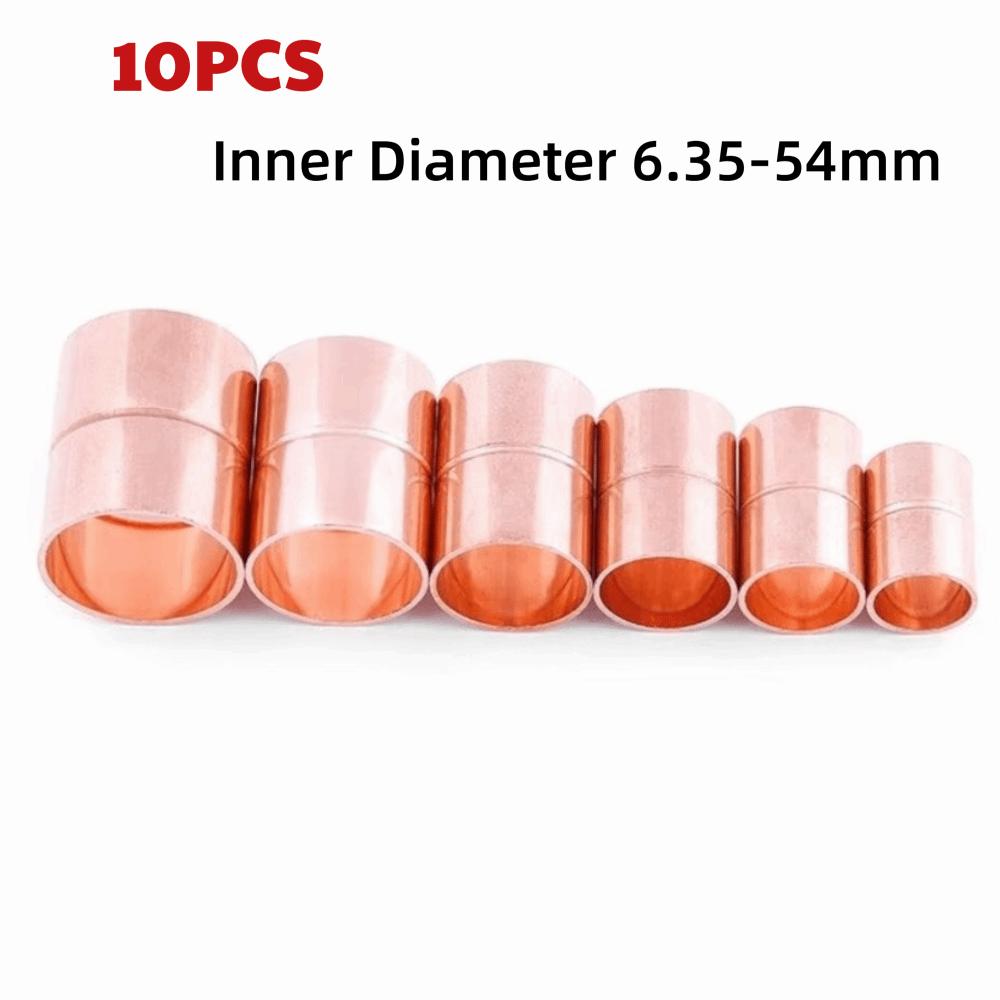 10PCS Copper Coupling Tube Fitting Equal Straight Weld Coupling  Refrigeration Equipment