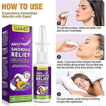 Horlama Önleyici Burun Spreyi 30 ml, Doğal Horlama Durdurucu Sprey, Etkili Horlama Giderici, Solunumu İyileştirir, %100 Doğal Horlama Önleyici Çözüm