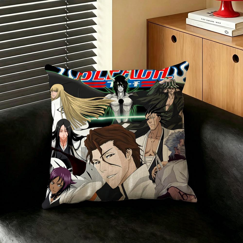Anime BBLEACH Cushion Cover Creative Pillowcases for Interior Decoration Office Living Room Home Car Hot