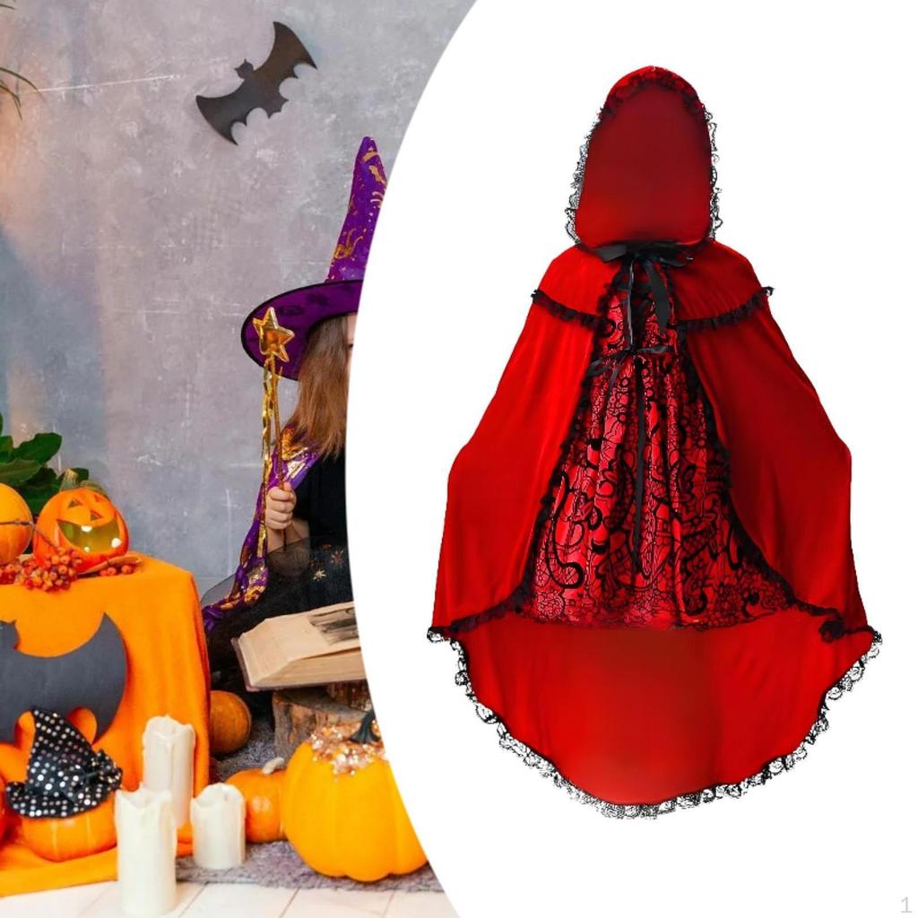 Hood Costume Character Cosplay Easy to Wear Cute Halloween Christmas Dress up for Classroom Role