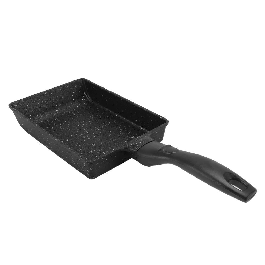 Rectangular Frying Pan Thickened Aluminum Alloy Nonstick Coating Cooking Pan for Steak Egg Roll