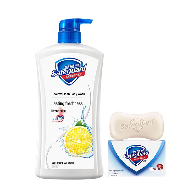 Safeguard Pure White Fragrance Soap & Lemon Shower Gel Combo