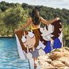 Cartoon One Wheat Mark Will Mike Towel Quick Drying Beach Towels Are Suitable For Swimming Pools Camping Yoga And The Gym