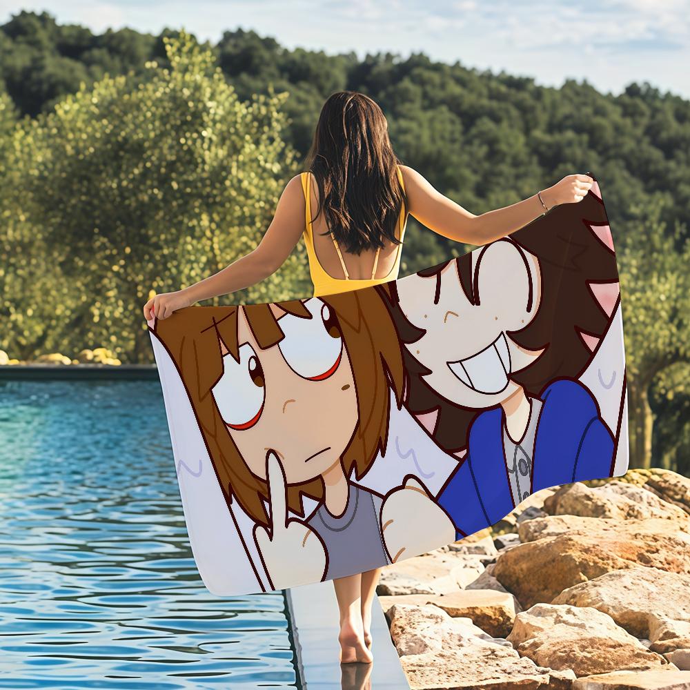 Cartoon One Wheat Mark Will Mike Towel Quick Drying Beach Towels Are Suitable For Swimming Pools Camping Yoga And The Gym