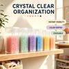 Mini Clear Plastic Storage Box 1/10 Pack Stackable Rectangular Organizer for Jewelry Beads Cosmetic Sample Storage