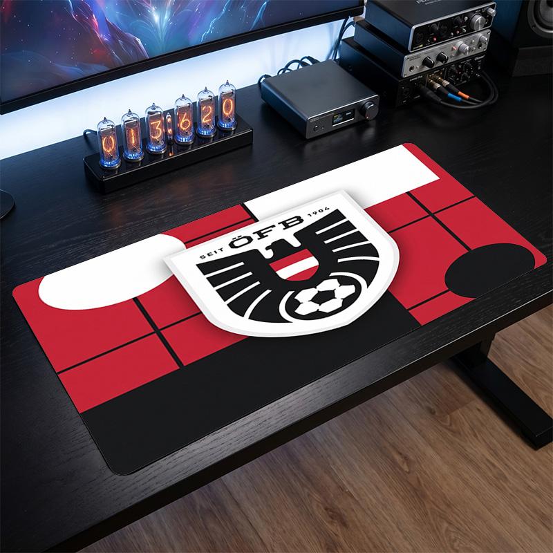 Austria Football Crest Mouse Pad, Extended Non Slip Rubber Desk Mat for Gaming Office Laptop Fan Gift