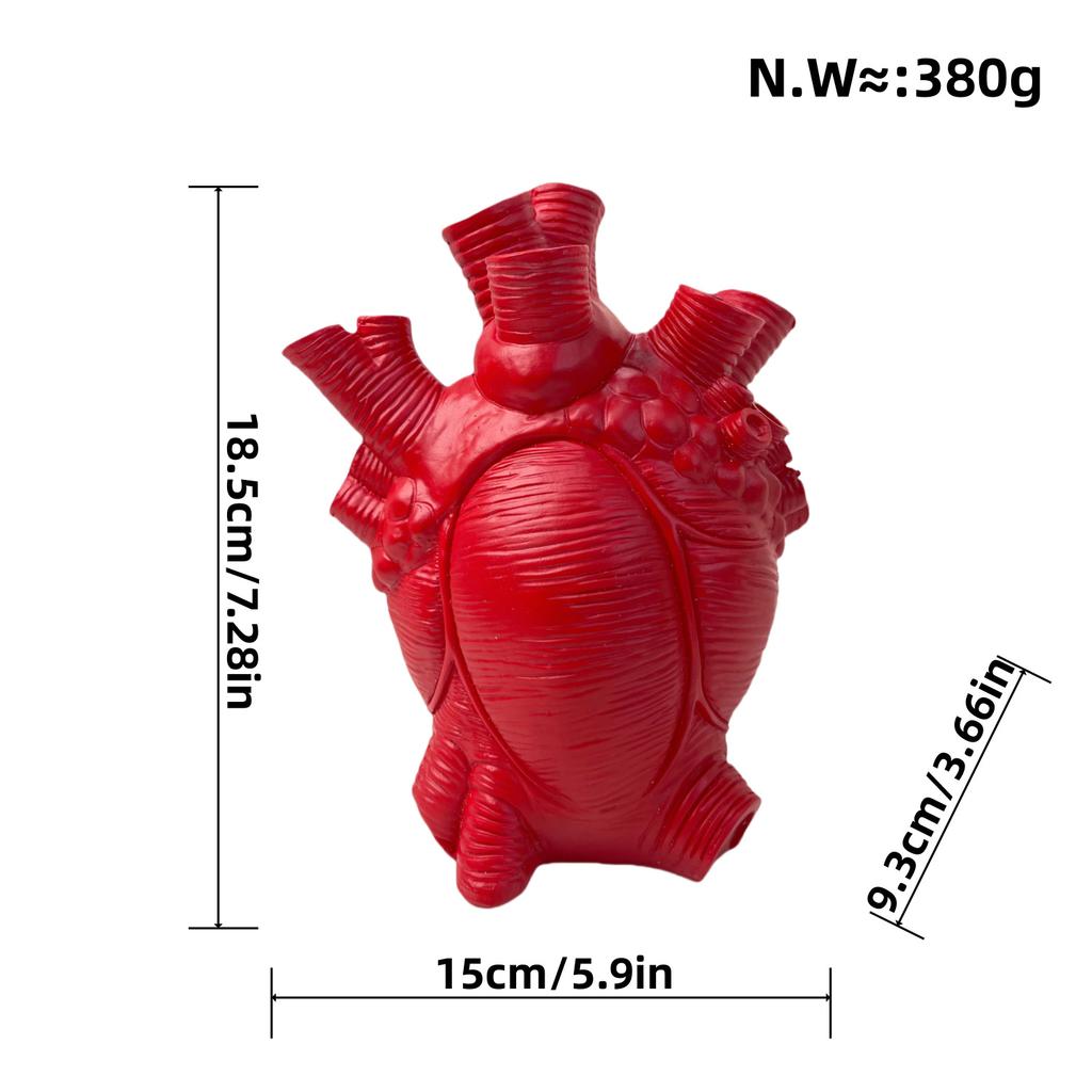 Creative Design Heart Sculpture Nordic Home Resin Good Ornaments Living Room Wine Cabinet TV Cabinet Craft Flower Arrangement Sleek Decoration