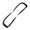 Front Bumper Fog Light Spoiler Gloss Black Sporty Style Car Front Bumper Splitter Air Vent Trim for 1 Series F20 F21 M