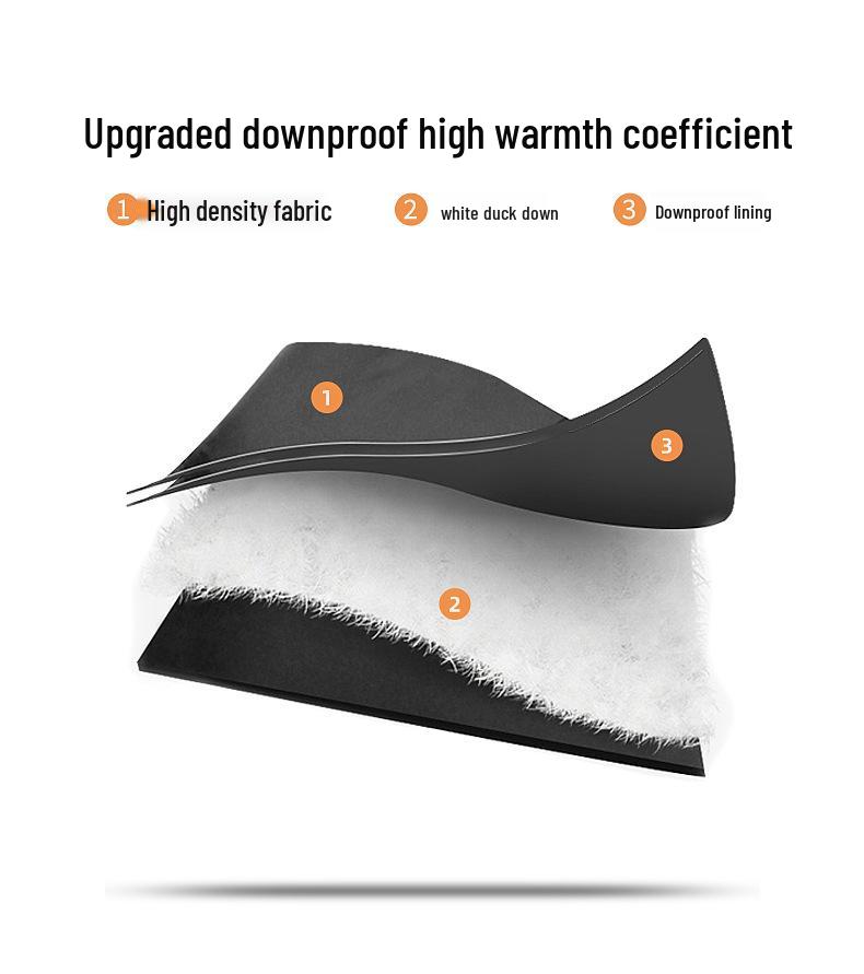 Men's Loose Plus Size Outdoor Waterproof Ski Pants - Winter Warm 90% Duck Down, Cold-Resistant, Thick Cargo Style