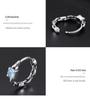 S925 Sterling Silver Sugar Cube Earrings with Personalized Blue Diamond Chain – Retro Distressed High-End Design