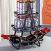 Portable Fruit Bowle Basket for Kitchen Organizer Storage Fruits Vegetable Bread Snacks, Detachable Metal Rectangle Basket