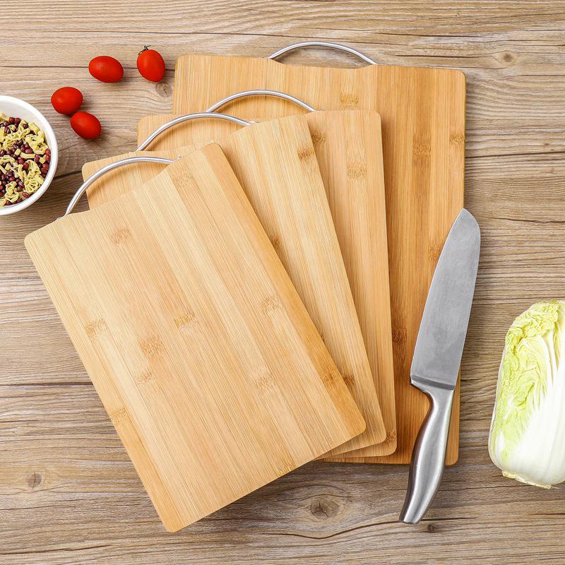 Moso Bamboo Multi-Purpose Cutting Board: Solid Wood for Meat, Vegetables, Fruit, Baby Food, and Rolling Pin Uses.
