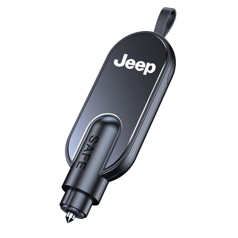 Car Window Breaker Emergency Hammer Seatbelt Cutter Escape Tools For Jeep Grand Cherokee Wrangler JK Gladiator Compass Renegade