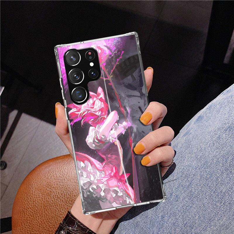 Madoka Magica Anime Phnoe Case for Samsung Galaxy S26 S25 Edge S23 S24 Ultra S22 Plus S21 S20 FE Unique Cover Soft Coque Galaxy