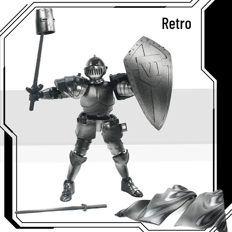 Fifth Gen Medieval Warrior Robot Doll - Movable Joint Creative Ornament.