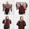 New Magnetic Buckle Instant Chiffon Hijab Large Size Ready To Wear Long Shawl Plain Solid Color Headscarf For Women