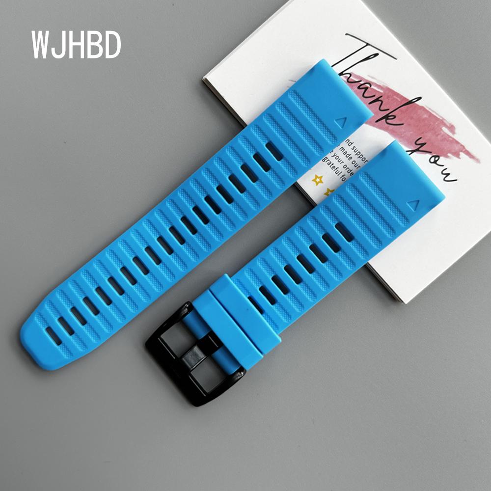 QuickFit 22mm 26mm Strap For Garmin Quatix 8 7 6 5 Sapphire Tactix 8 7 Pro Delta Bravo Silicone Band Fenix 7X 7 6X 6 5X Bracelet