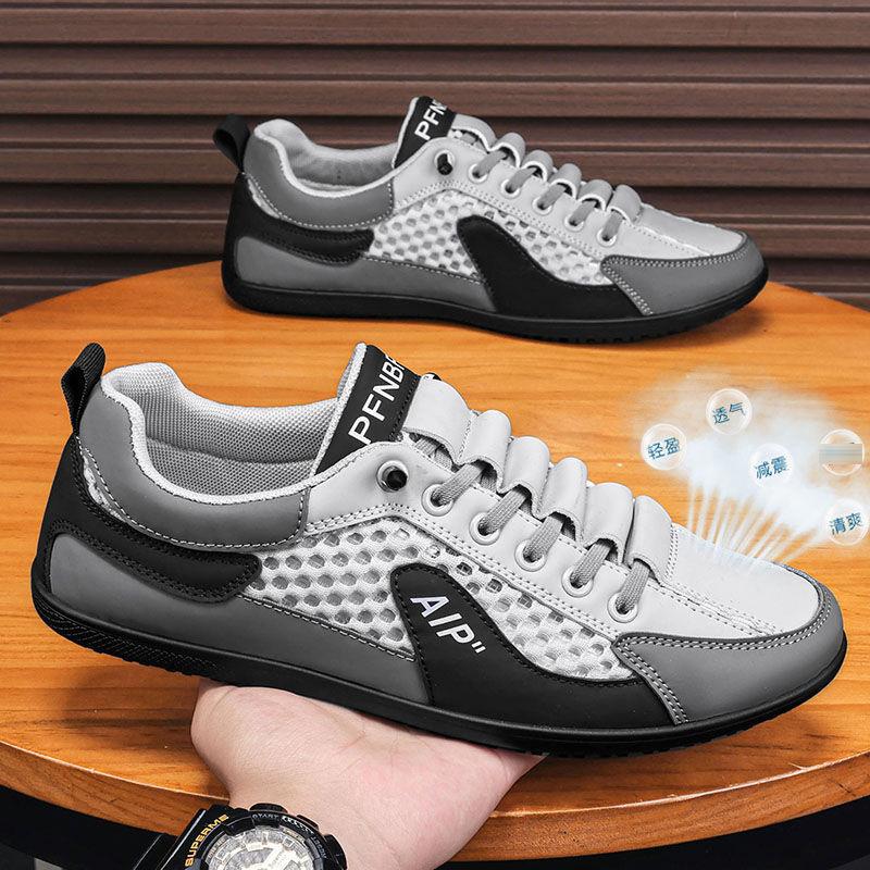 Summer mesh breathable tide with casual little white board shoes, youth sports soft sole breathable tide shoes 39