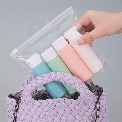 Silicone Travel Refillable Bottle Makeup Cosmetics Dispensing Storage Bottle Container Empty Shower Gel Essence Shampoo Jars