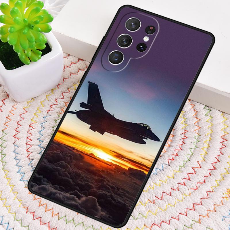 Fighter Plane In The Sky Phone Case for Samsung Galaxy Note 10 Pro S26 Ultra S23 S24 FE S25 S21 S22 PLUS Shockproof Cove