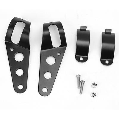 2 Stück Universal Scheinwerferhalterung Motorrad Scheinwerferhalter Gabelohr für 35?43mm1.4?1,7-Zoll-Rohr