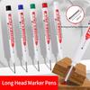 1/3Pcs White 20mm Deep Hole Long Nib Head Markers Pen Set for Metal Waterproof Bathroom Woodworking Decoration Multi-Purpose