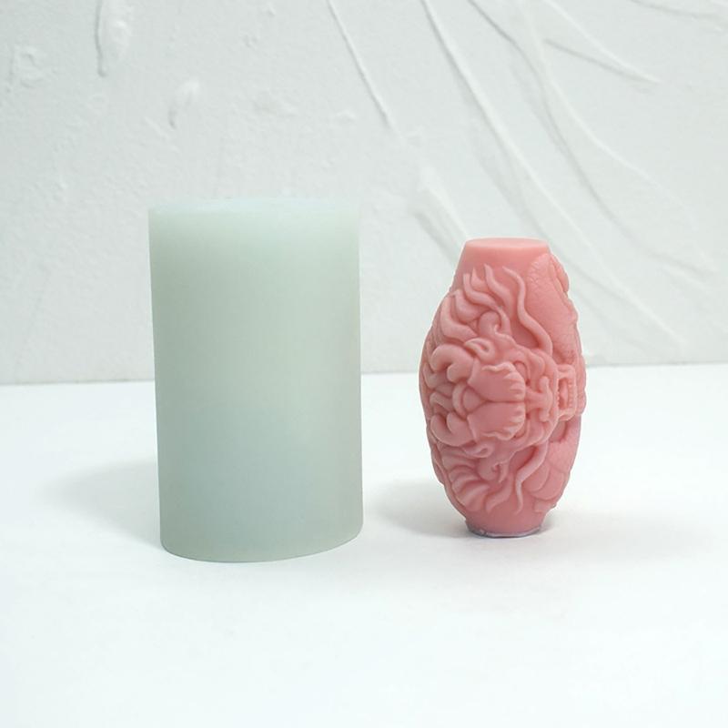 Gypsum Statue Mould Flexible Silicone Mould for Candle and Soap Making Embossed Aromatherapy Mold Jewelry Making Tool