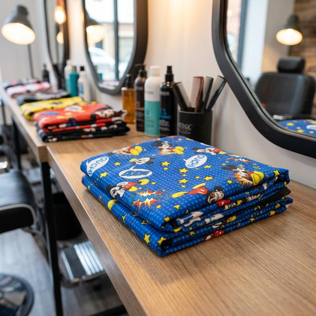 Children' Barber' Hairdressing Cape for Salon 100X140