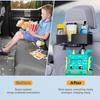 Car Headrest Cup Holder for Back Seat Organizer for Type-c/Lightning Retractable Charging Cables Multi- Hanging Snack Storage Box with Strong Hooks