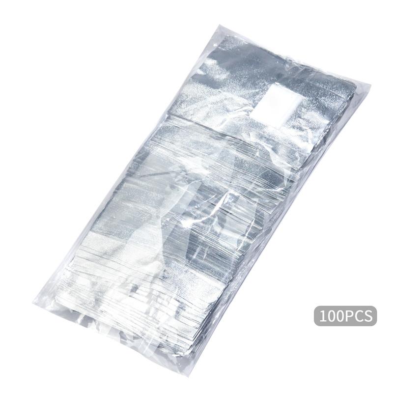 50/100pcs Remover Aluminum Foil Nail Wraps For Soak Off Acrylic Gel Polish Professional Cleaning With Cotton Pad Manicure Tools