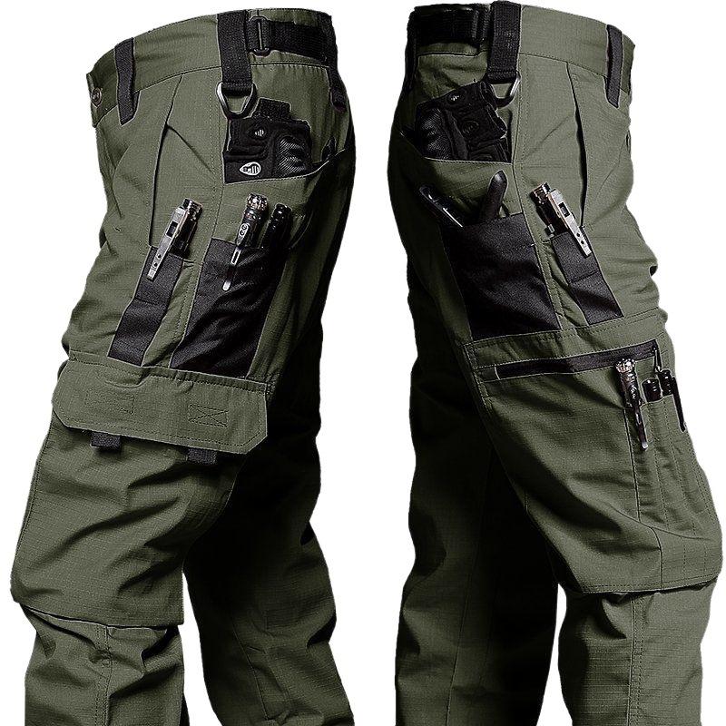 Men Pants Outdoor Pocket Waterproof  Ripstop Pants Working Clothing Hiking Trousers Joggers Mens Clothing