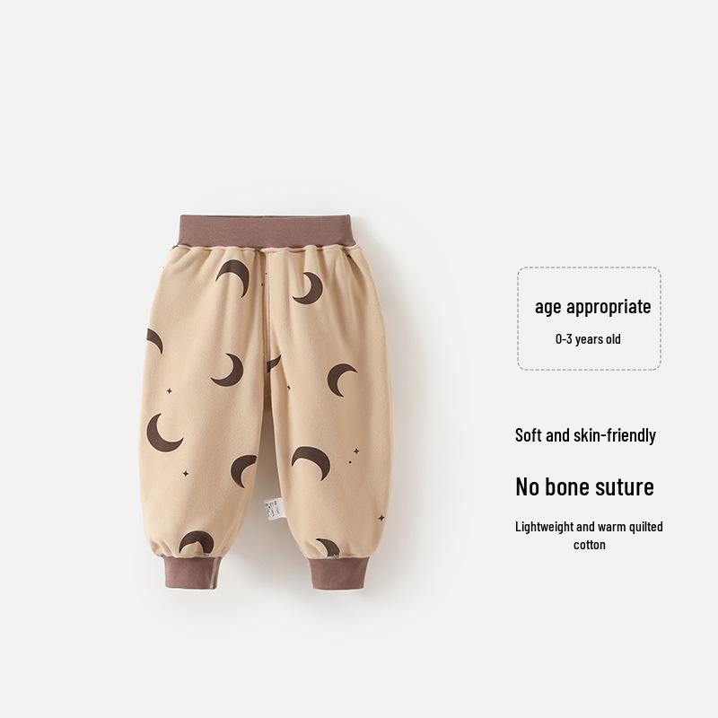 Girls' Baby Cotton Sweatpants - Thin, Casual, Versatile, Perfect for Toddlers in Autumn and Winter Sports.