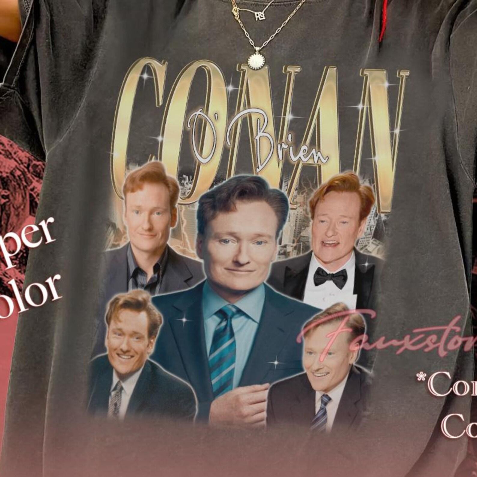 Conan O Brien Collage Graphic T-Shirt – 100% Cotton Comfort Fit 2XL