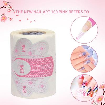 Extended Butterfly Guide Sticker Forms DIY Builder Fake Nails Nail Paper Tray Manicure Nail  Art