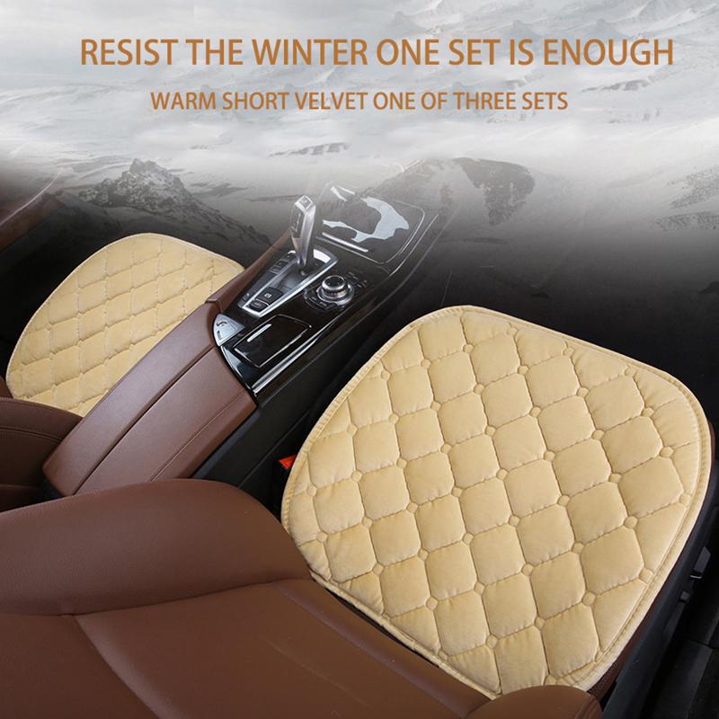 SEAMETAL Plush Car Seat Covers Set Warm Car Seat Cushion Winter Auto Seat Protector for SUV Sedan Hatchback