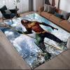 Neptune Trident Anti-Slip Rug, Rectangular Carpet for Sofa Zone & Game Room Decor