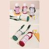 Cute Cartoon Print Sport Water Bottle Bag PU Eco-friendly Cup Holder with Shoulder Strap Portable Cup Protective Cover