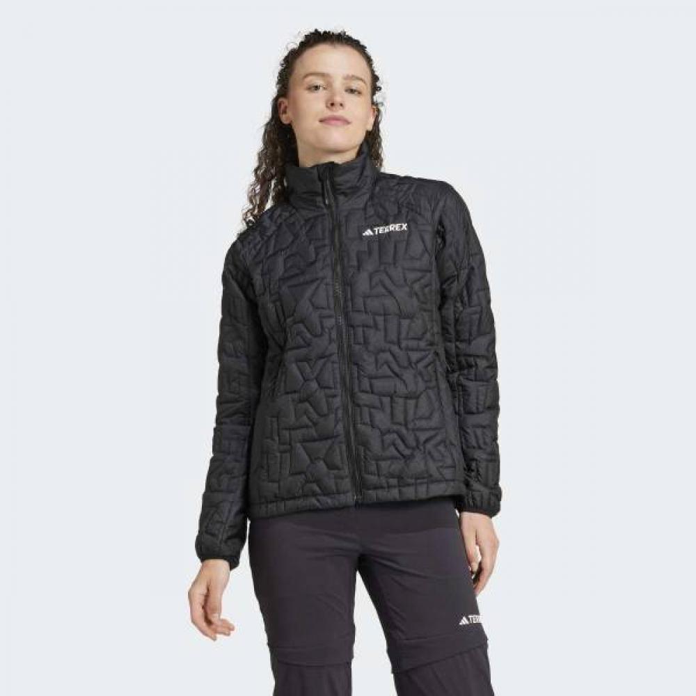 AdidaS Women S looSe Fill Primaloft inSulated Jacket Lightweight Water reSiStant Terrex Xperior AXL(105)