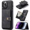 For iPhone 14 Pro Max Case 2 in 1 Leather+TPU Phone Cover Removable Card Holder