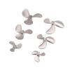1Pc Right Left Hand 4Mm Shaft 3-Blades Metal Propeller Submerged Prop 28Mm 40Mm 48Mm For Rc Boat Marine Tug Bait