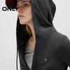 Only Women's Faux Two-Piece Hooded Sweatshirt