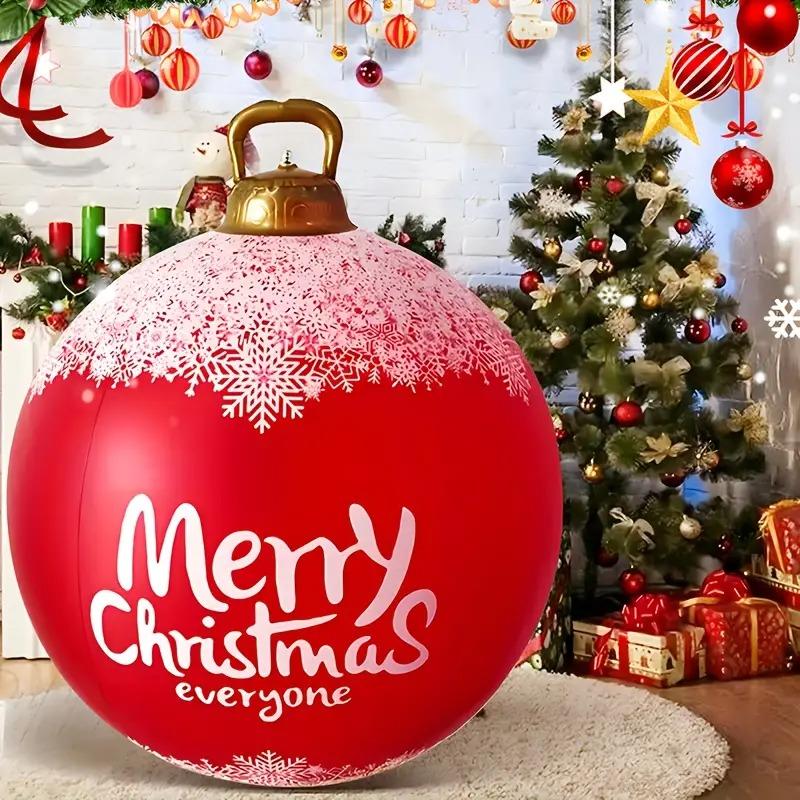 Weihnachten Aufblasbare Kugeln Outdoor Hofschmuck Feiertagsparty Dekoration Weihnachtsbaum Hängend Innen Außen Festival Dekorationszubehör