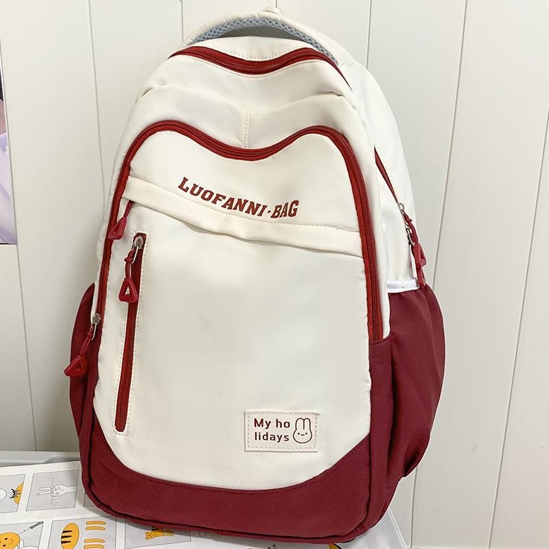 Children's Schoolbags Elementary School Students Junior High School Girls Splicing Backpacks High School Students College Students Backpacks