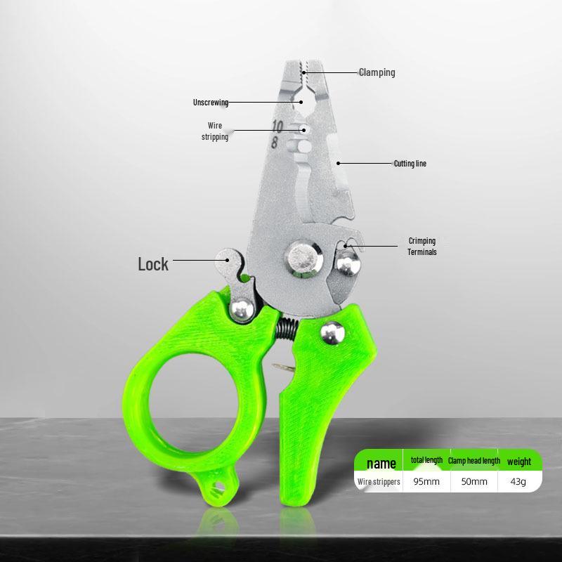 Compact High-Precision Wire Stripper - Multi-functional, Portable, Labor-saving Tool
