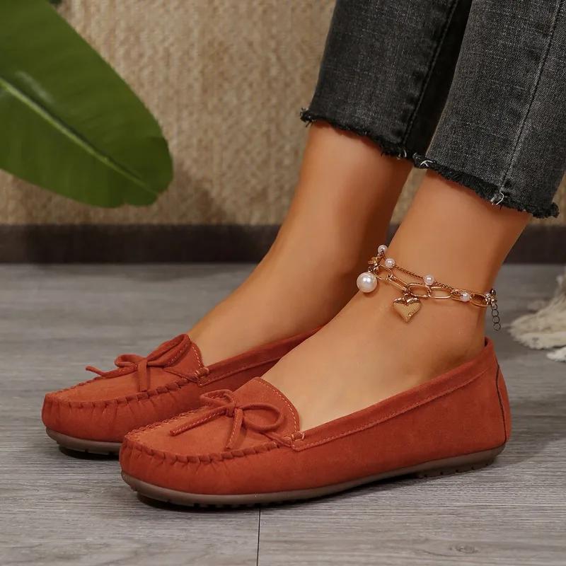 Fashion 2025 New Style Women Flats Shoes Loafers Candy Color Slip On Flat Shoes Ballet Flats Comfortable Ladies Shoe