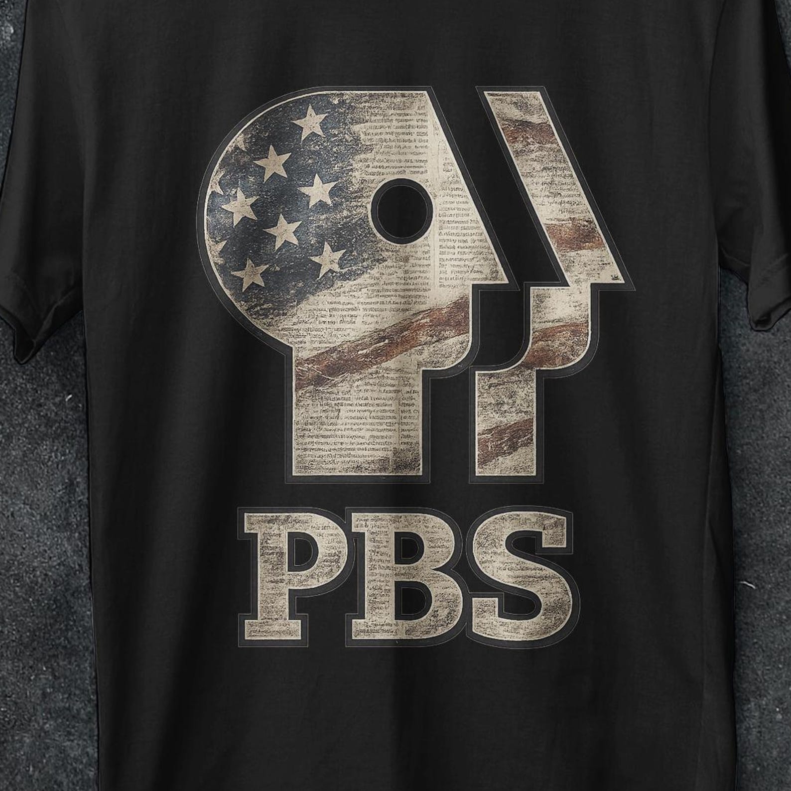 PBS is Punk Shirt, Protect PBS shirt, Corporation Public Broadcasting, Anti Trump shirt, Political Protest Tee, vintage shirt, graphic shirt M