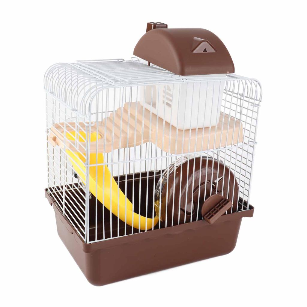 2 Tier Hamster Cage Large Space High Chassis Design Hamster Habitat Cage for Pet Hamster Small Animals