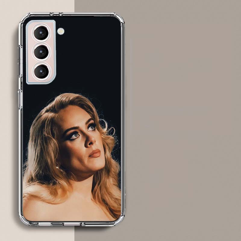 Zangeres A-Adele Telefoonhoesje Voor Samsung Galaxy S25 Edge S24 S23 FE S21 S20 S10 Plus S22 S26 Ultra Cover Transparante Hoesjes TPU Capa Shell
